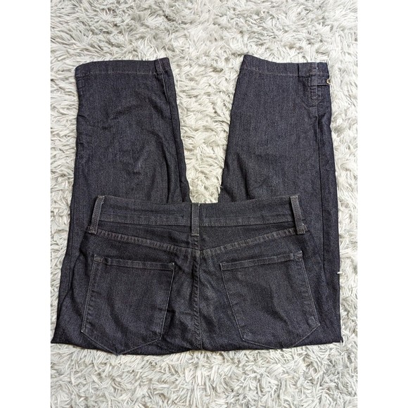 NYDJ Jeans Womens Size‎ 4 Cropped Midrise Capri Blue Denim Crop Dark Wash USA - Picture 4 of 13